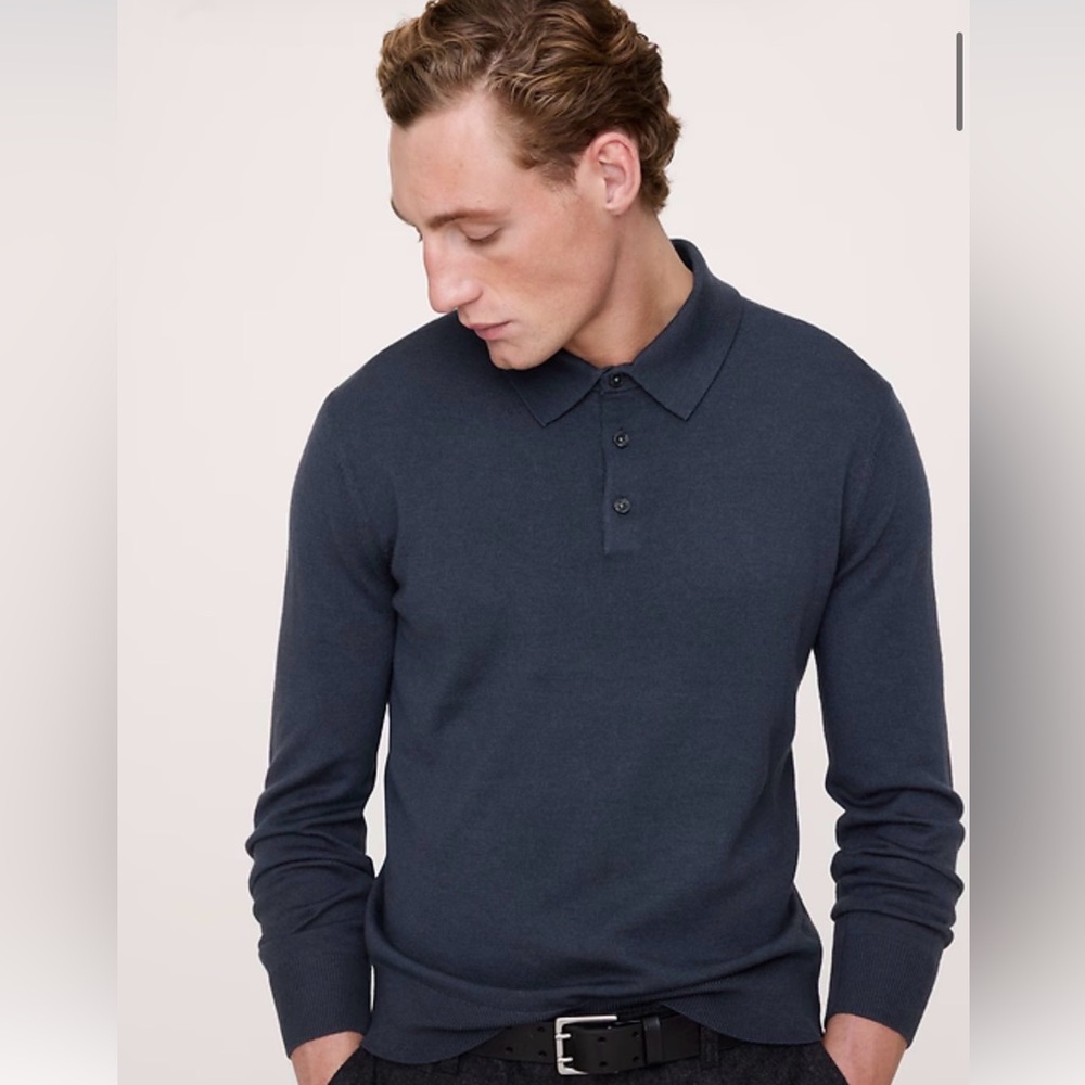 NWT Cotton Blend Sweater Polo